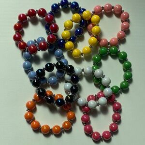 Colorful Beaded Bracelets Set